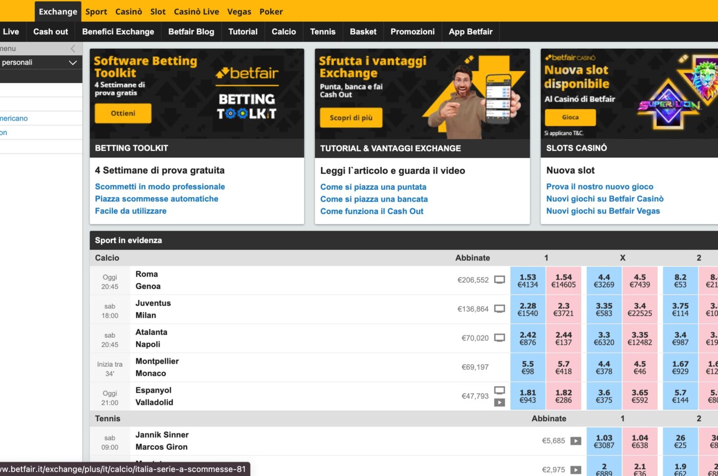 Come Puntare e Bancare 50 Centesimi con Betfair Exchange: Guida Pratica